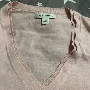 Banana Republic Pink Silk Blend Sweater